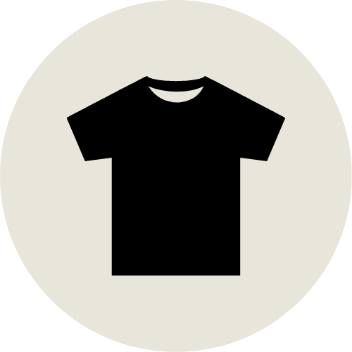 Icono de fondo claro de playera negra.